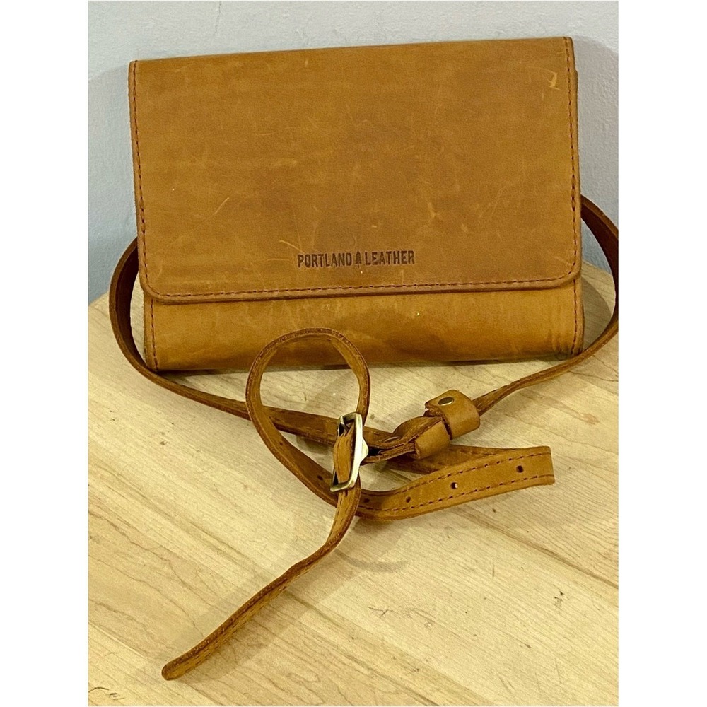Portand Leather Goods Basic Belt Bag Honey Full Grain Leather Minimalist